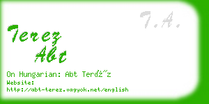 terez abt business card